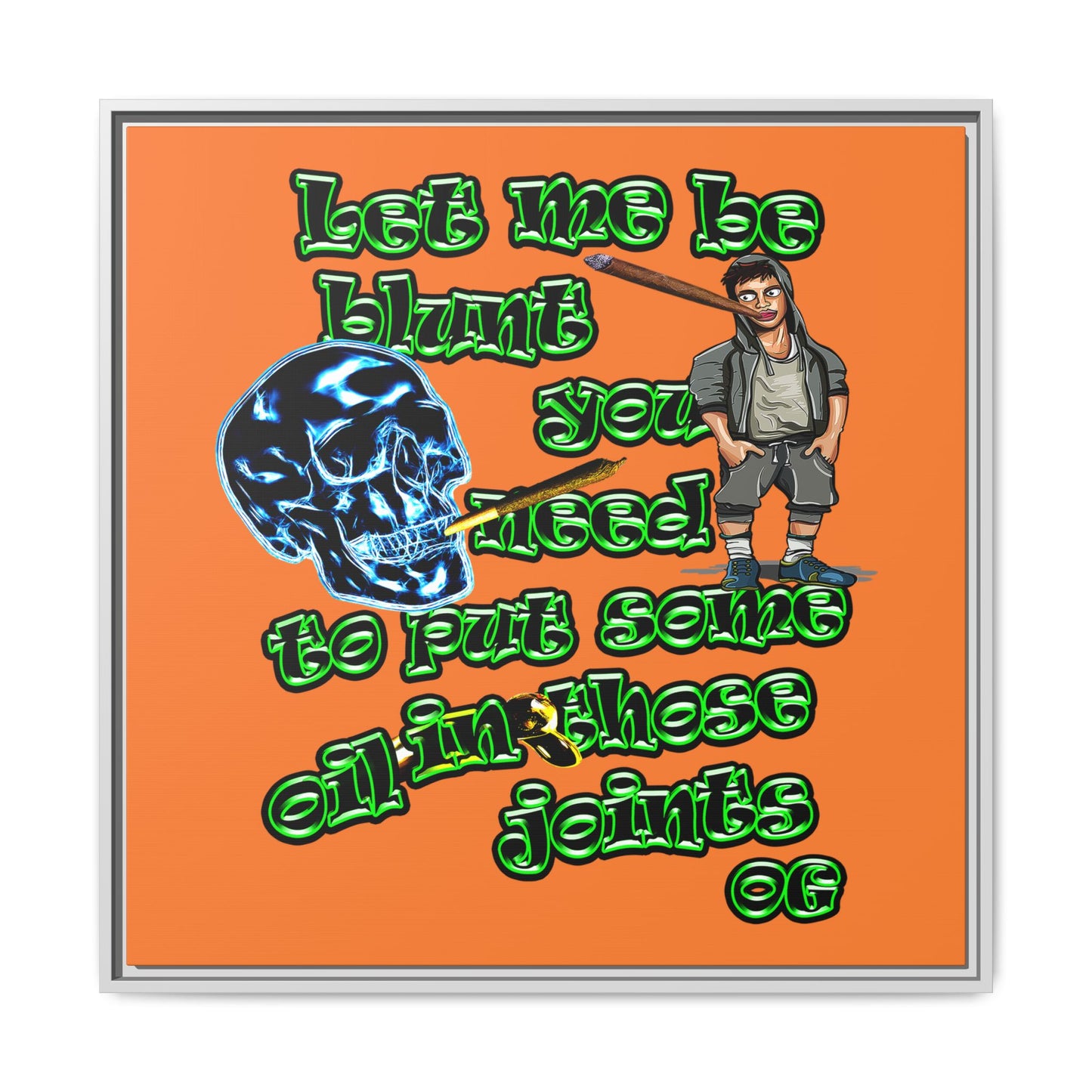 og - framed canvas art (crusta)