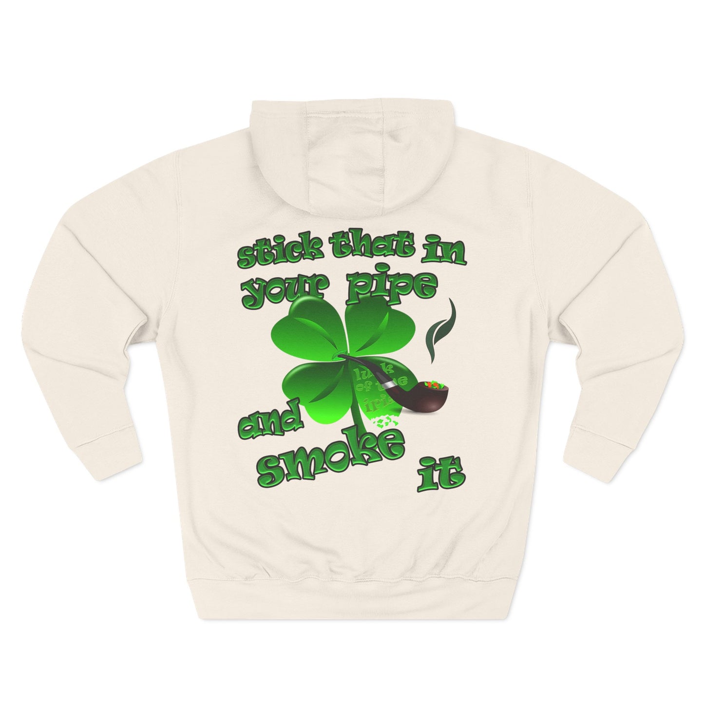 celtics logo - Three-Panel Fleece Hoodie