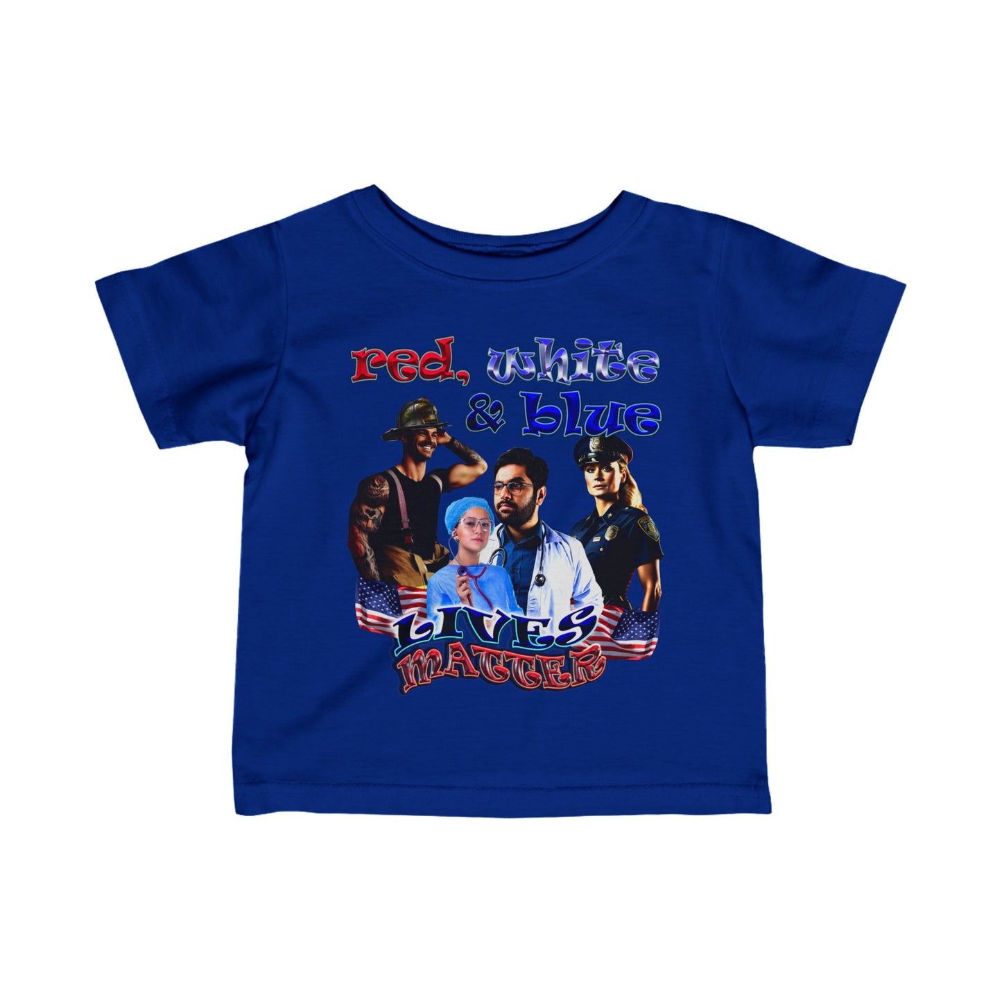 rw&b lives matter - Infant Fine Jersey Tee
