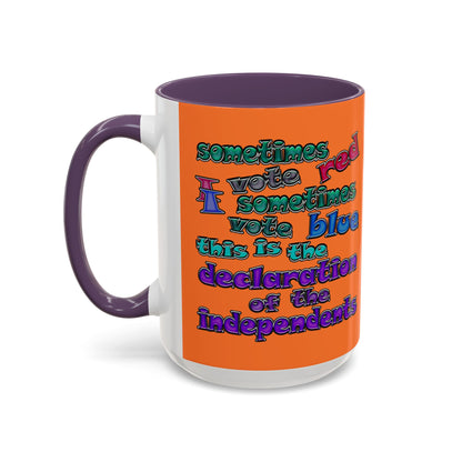 declaration of the independents - Accent Mug (crusta)