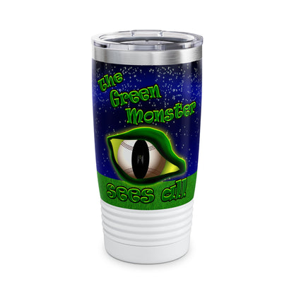 green monster - Ringneck Tumbler, 20oz ('snoops' background)