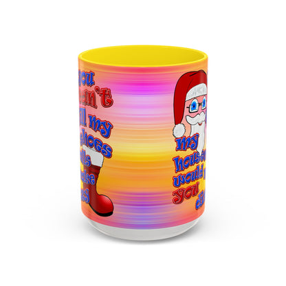santa's shoes - Accent Mug (color blur)