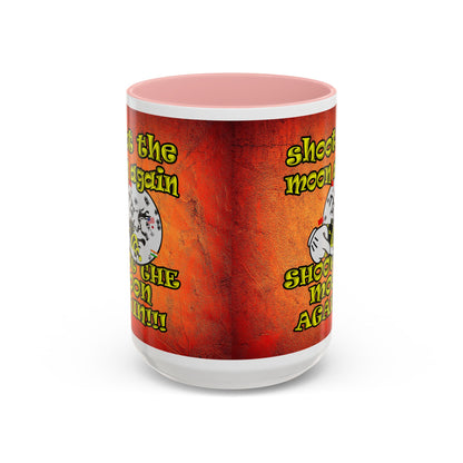 shoot the moon again - Accent Mug (burnt orange)