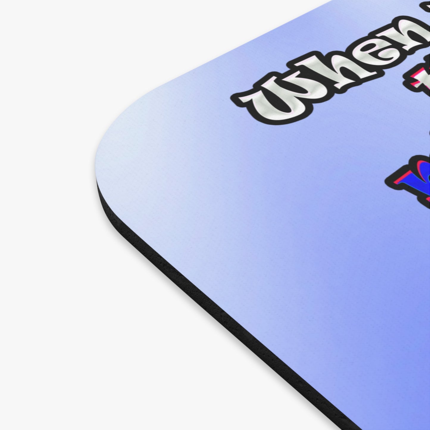 doggystyle - Mouse Pad (Rectangle) (blue-white wave)