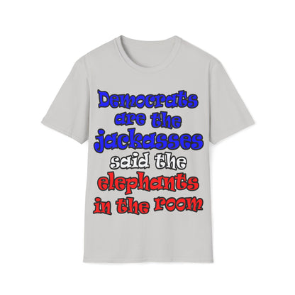 donkeys and elephants - Unisex Softstyle T-Shirt