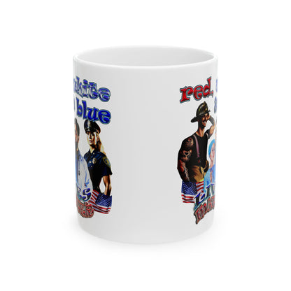 rw&b lives matter - White Mug (white)