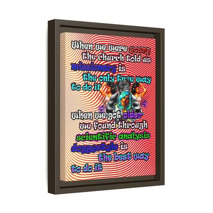 doggystyle - framed canvas art (yellow-orange wave)
