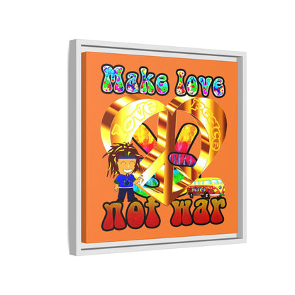 love peace - framed canvas art (crusta)