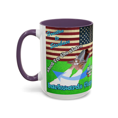 shoot for the stars - Accent Mug (green turf)