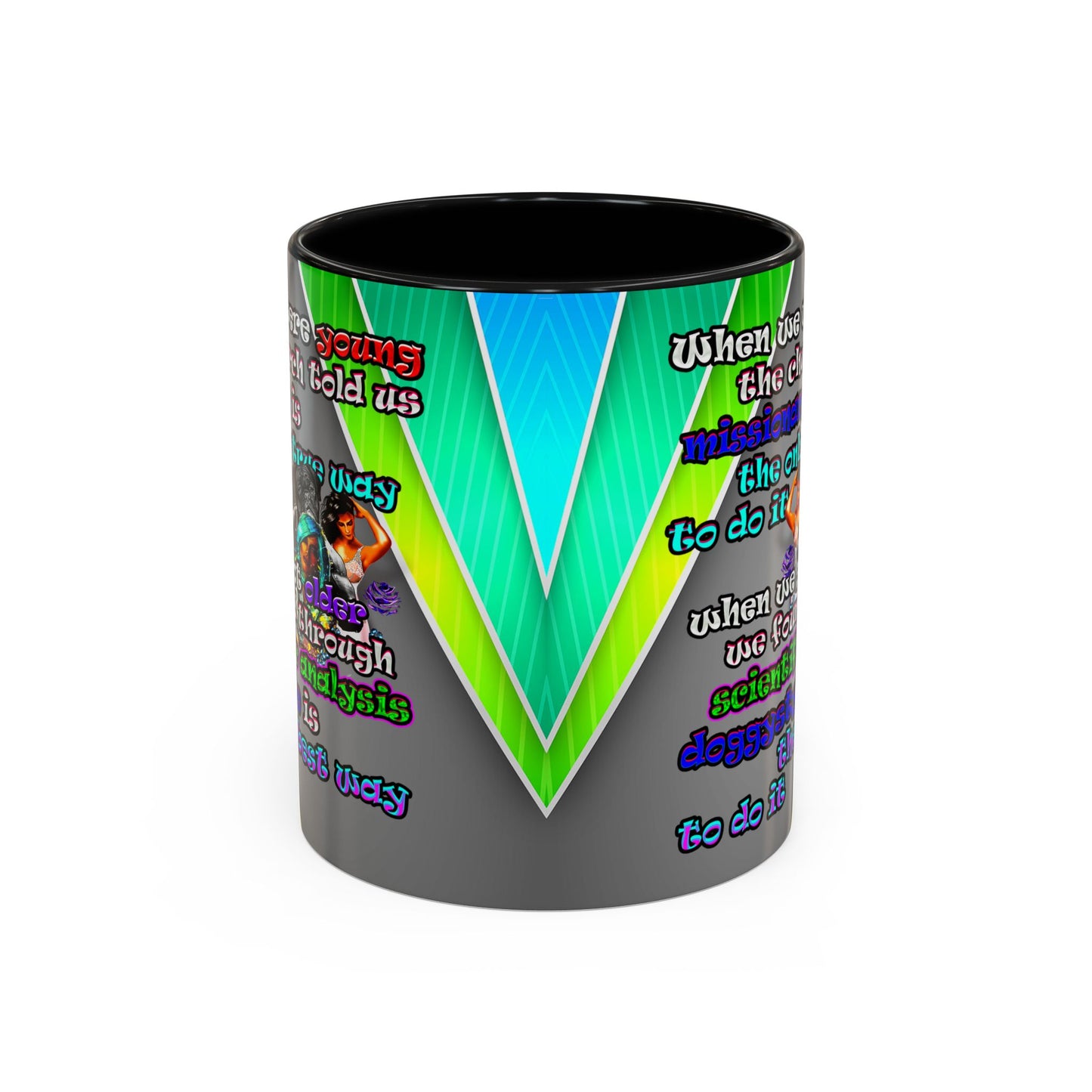 doggystyle - Accent Mug (rainbow split)