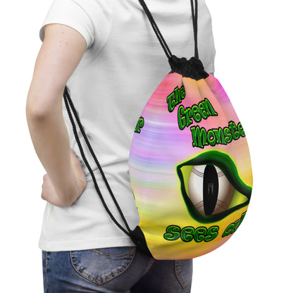 green monster - Drawstring Bag (color blur)