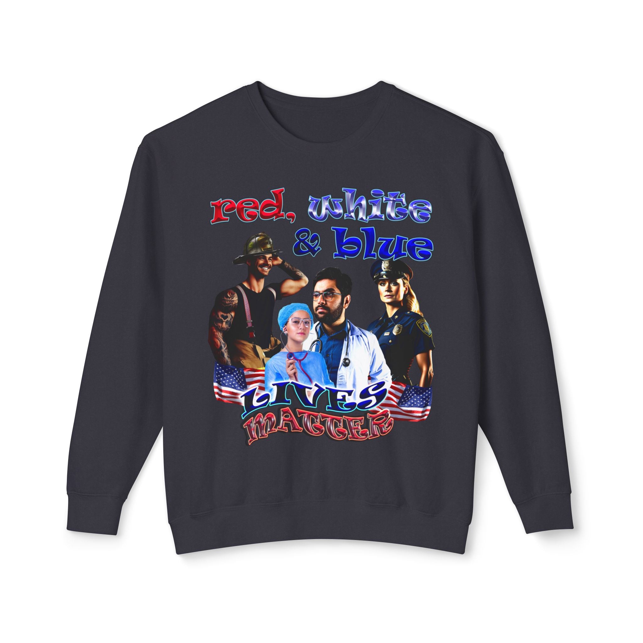 rw&b lives matter - Unisex Lightweight Crewneck Sweatshirt