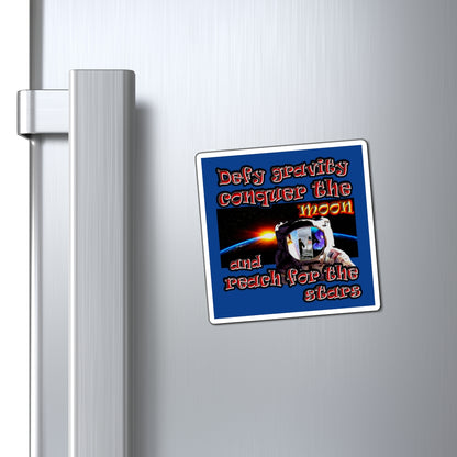 defy conquer reach - Magnets - (dark blue)