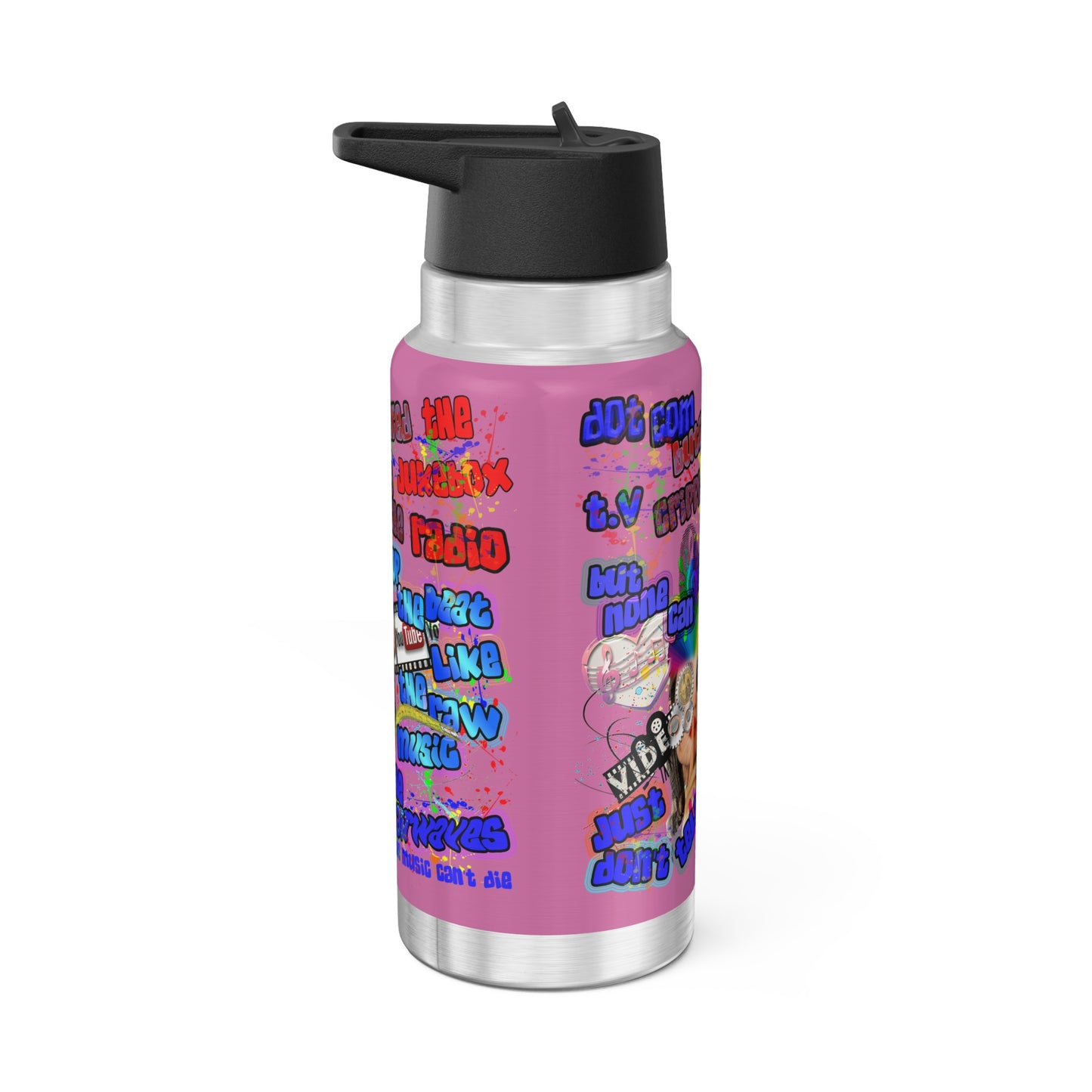 drop the beat - Gator Tumbler, 32oz (light pink)