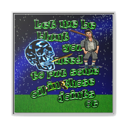 og - framed canvas art ('snoops' background)