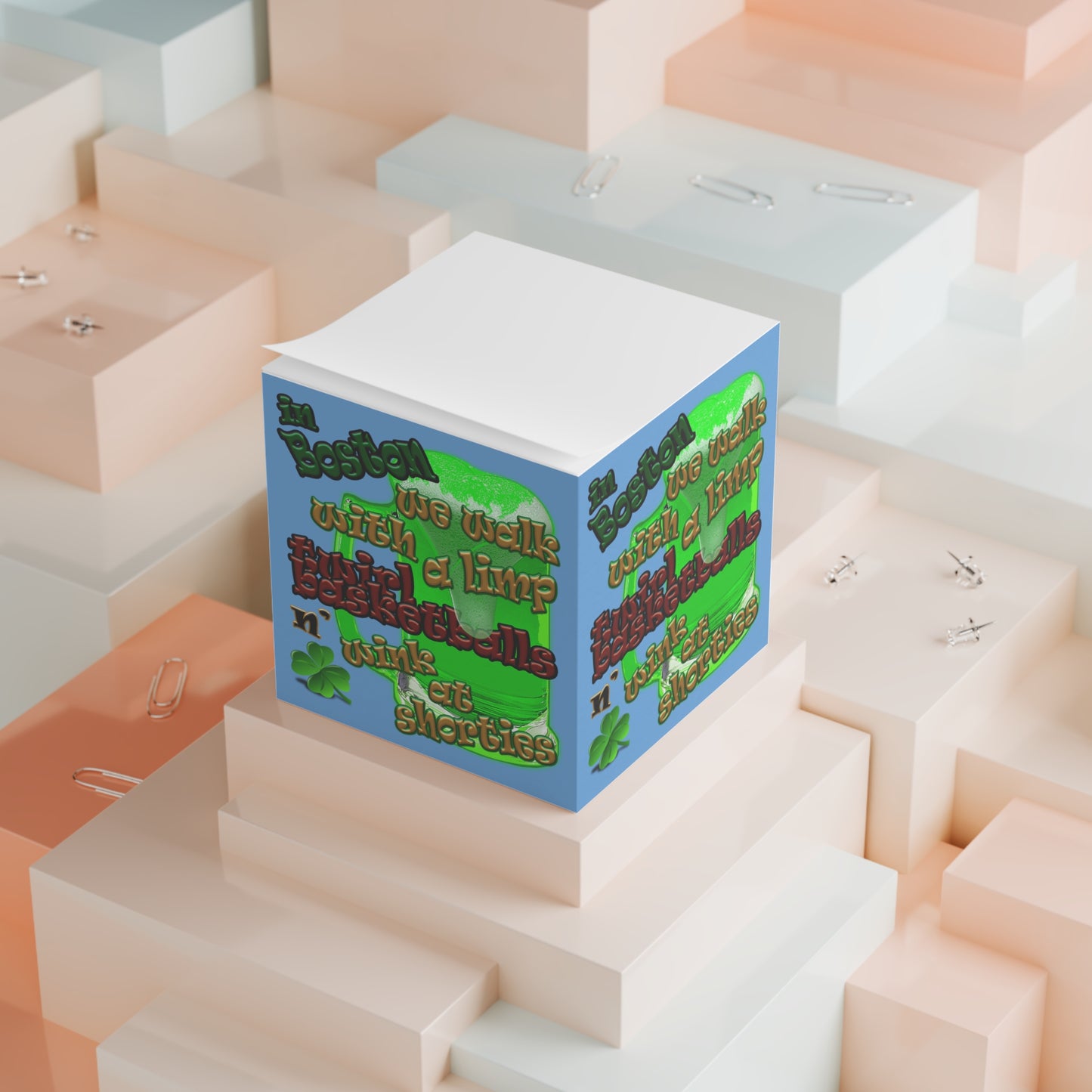 celtic's logo - note cube (light blue)