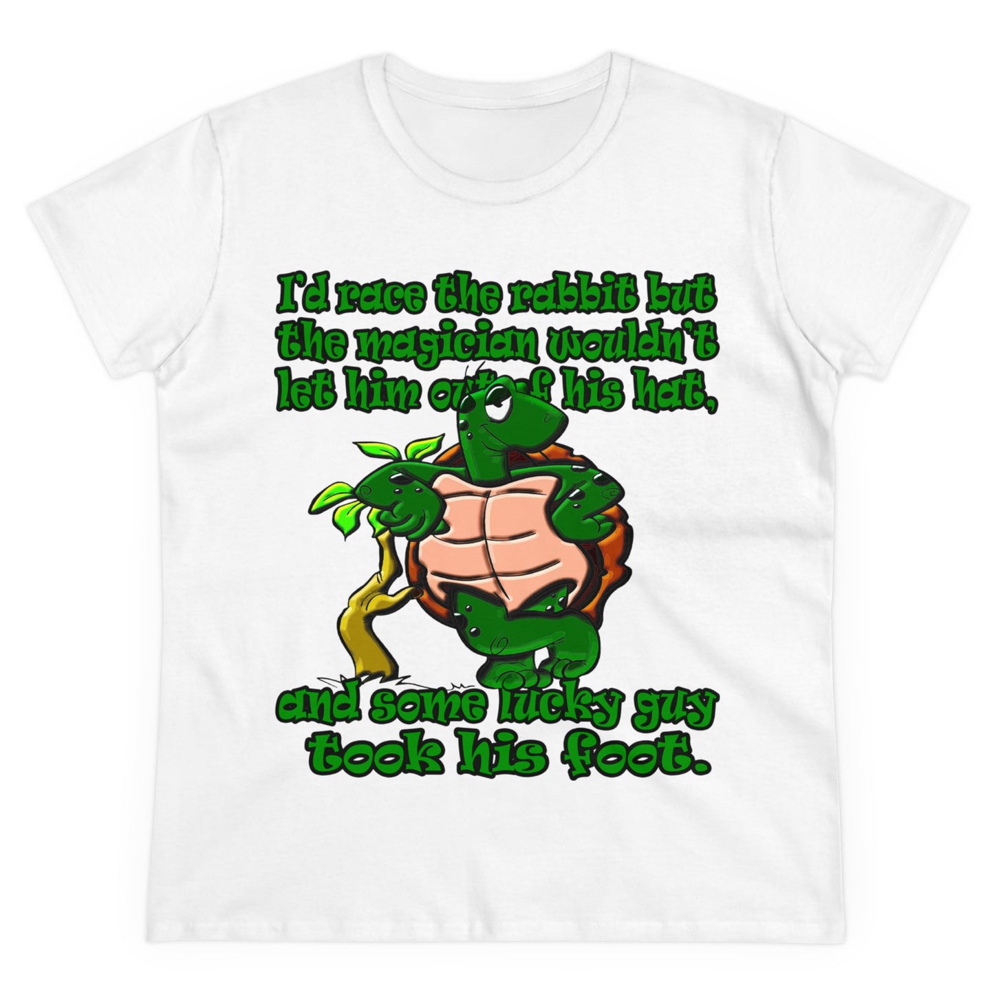 turtle race - Women's Midweight Cotton Tee