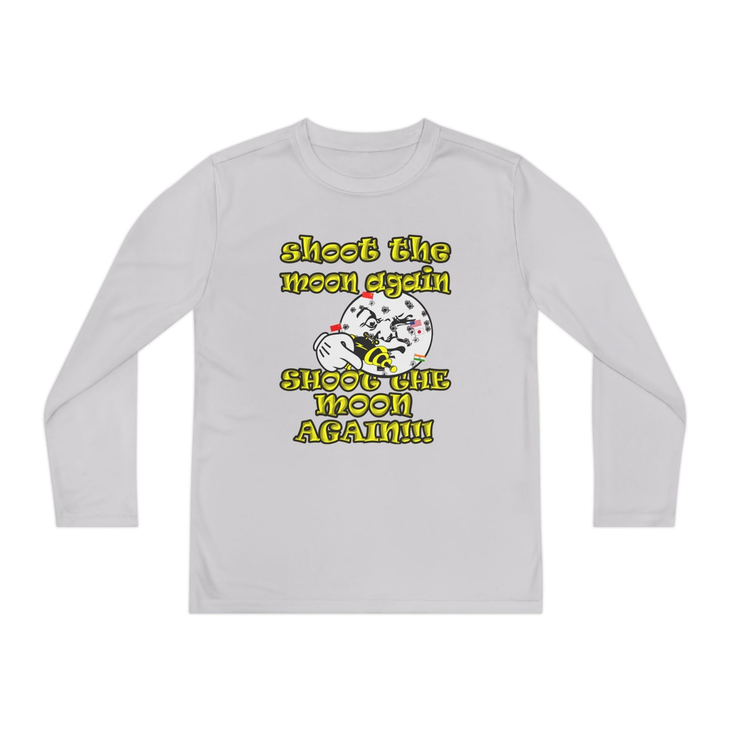shoot the moon again - Youth Long Sleeve Competitor Tee