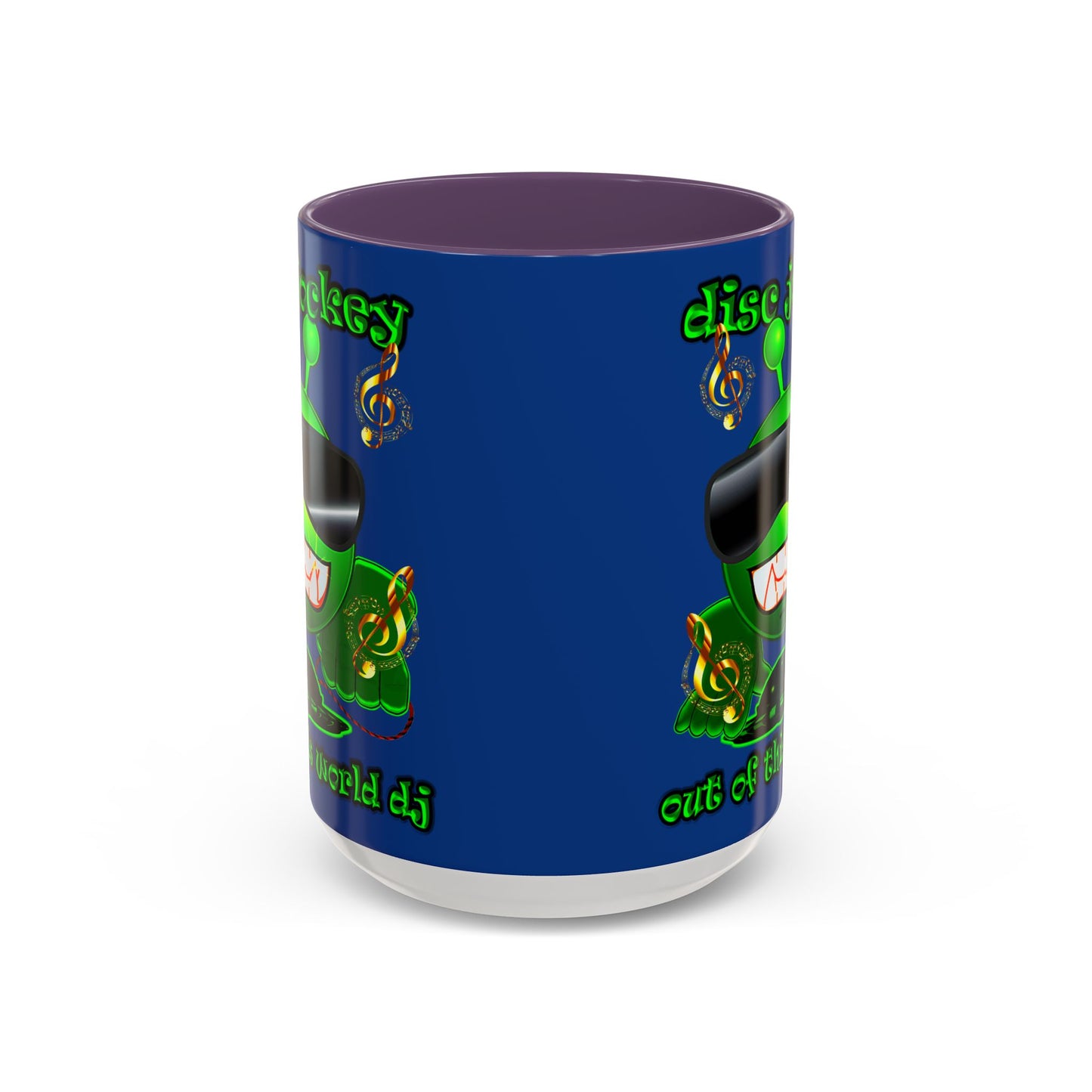 disc jockey - Accent Mug (dark blue)