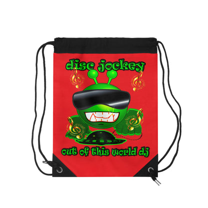 disc jockey - Drawstring Bag (red)