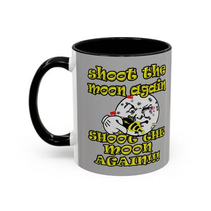 shoot the moon again - Accent Mug (light grey)
