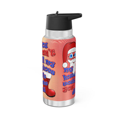 santa's shoes - Gator Tumbler, 32oz  (yellow-orange wave)
