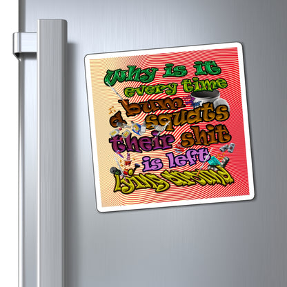 the bum's shit - Magnets - (yellow-orange wave)