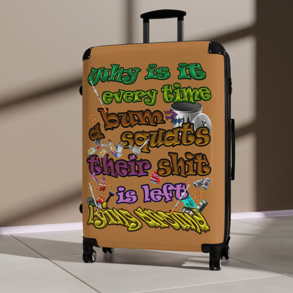 the bum's shit - Suitcase (light brown)