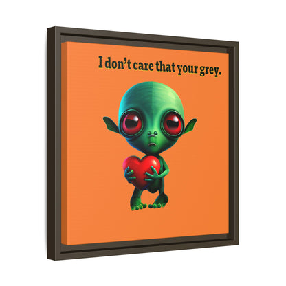 I don't care that your grey - framed canvas art (crusta)