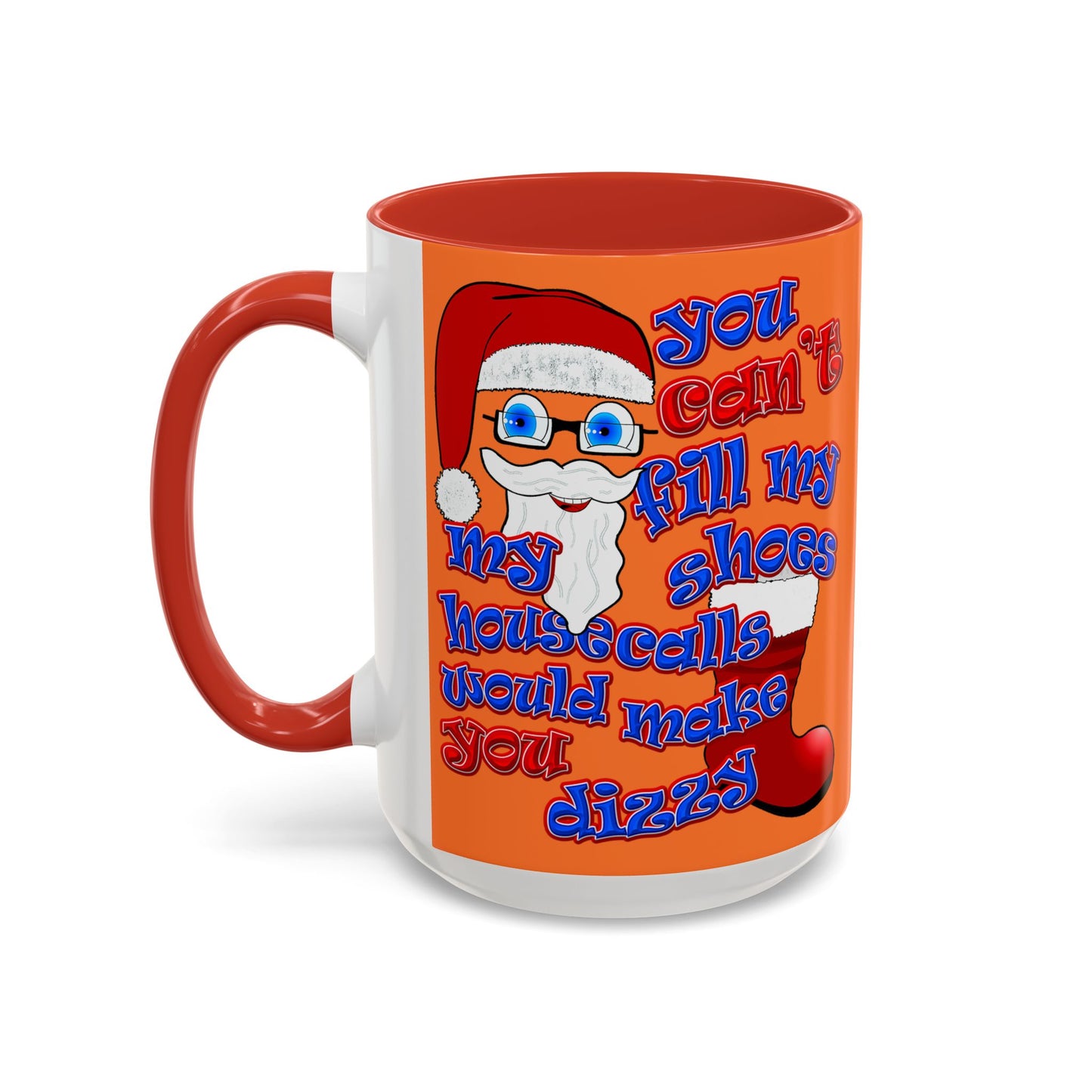 santa's shoes - Accent Mug (crusta)