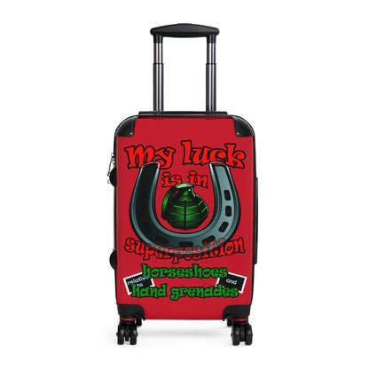 my luck - Suitcase (dark red)