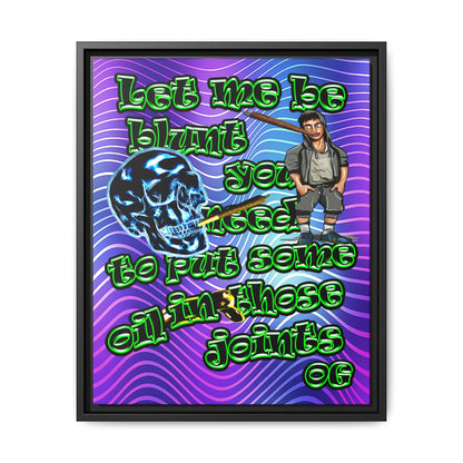 og - framed canvas art (purple wave)