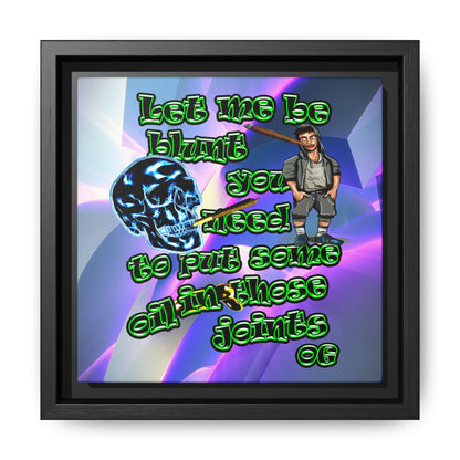 og - framed canvas art (grey-pink wave)