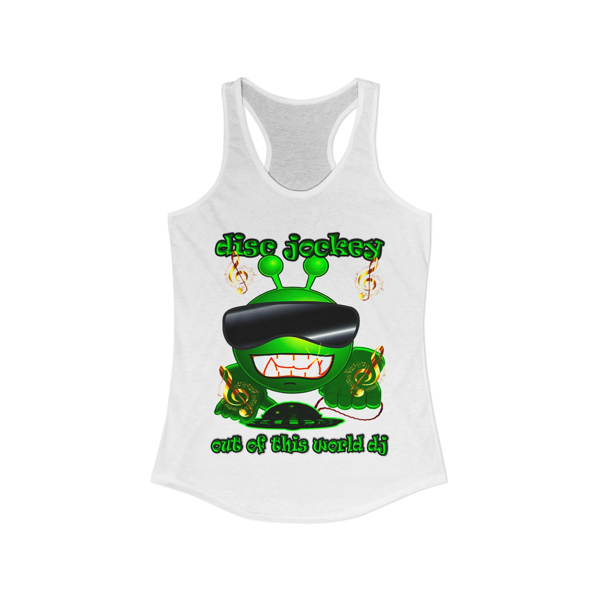 disc jockey - Women's Ideal Racerback Tank