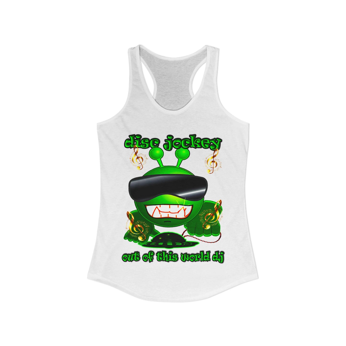 disc jockey - Women's Ideal Racerback Tank
