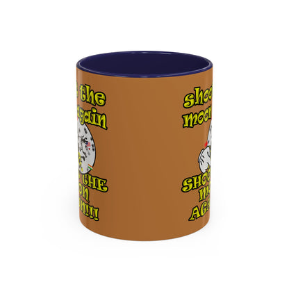 shoot the moon again - Accent Mug (light brown)
