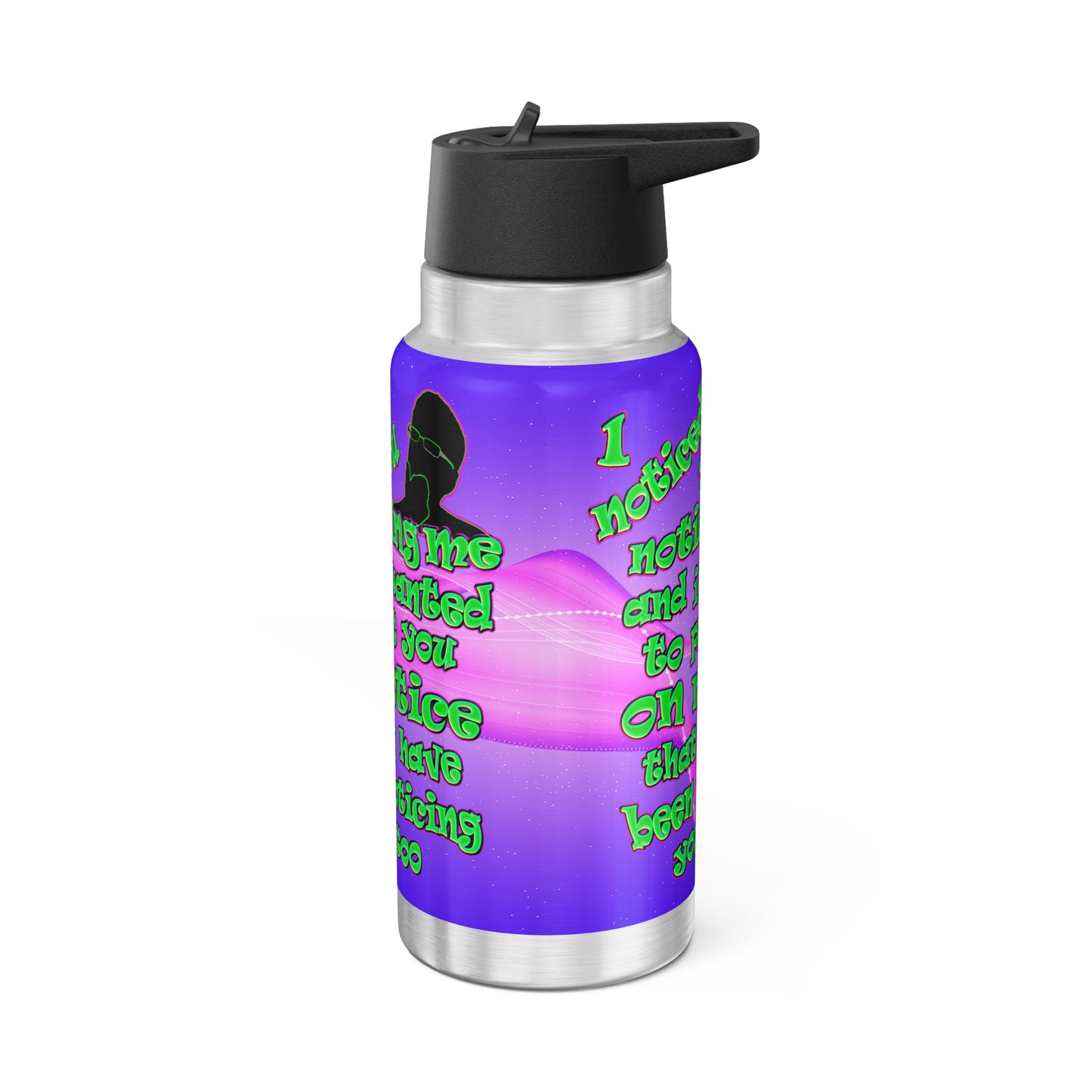 noticed you noticing - Gator Tumbler, 32oz  (purple-pink wave)
