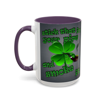 celtics logo - Accent Mug (grey-light grey)