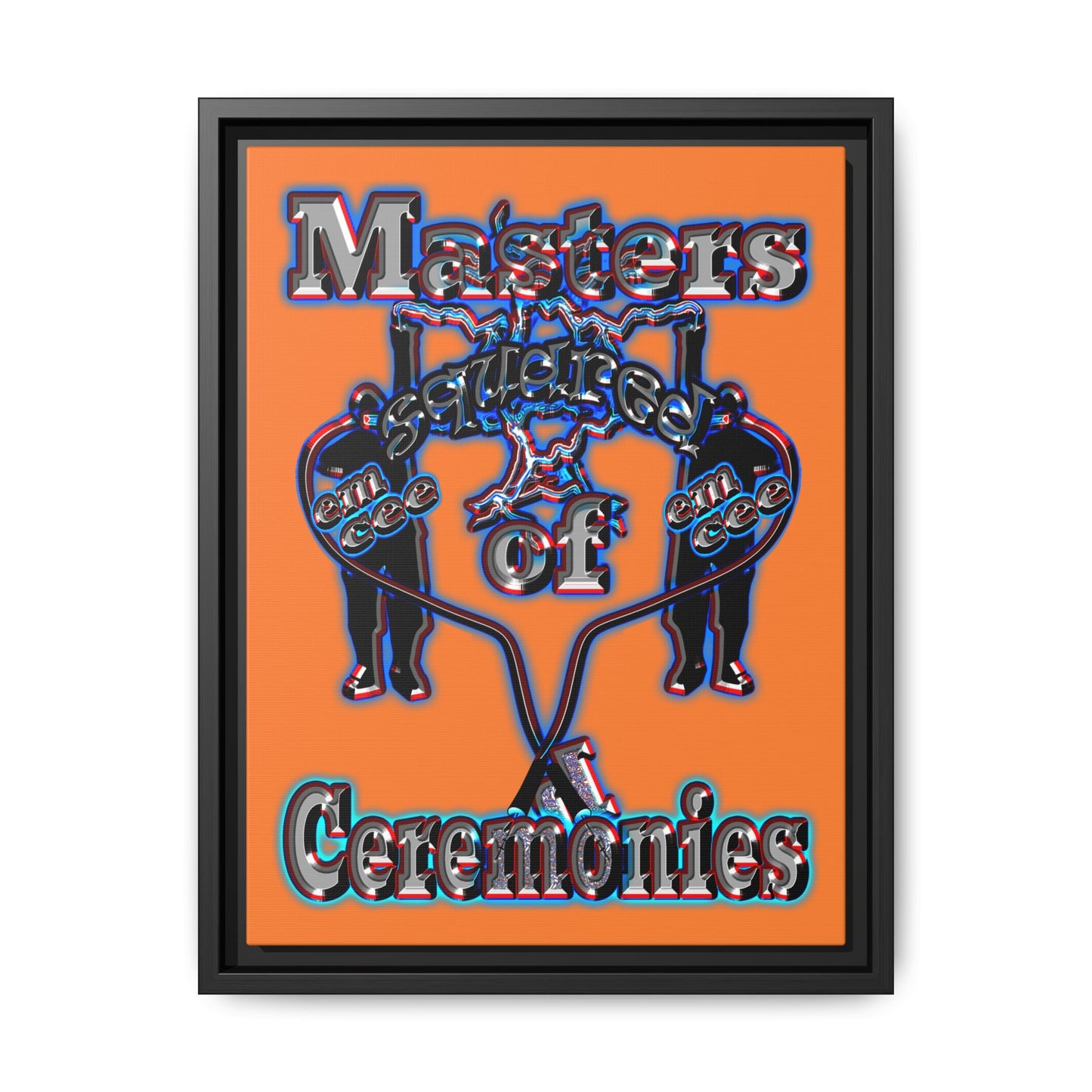 em cee squared - framed canvas art (crusta)