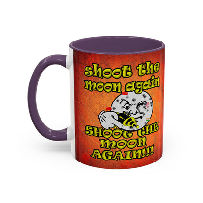 shoot the moon again - Accent Mug (burnt orange)