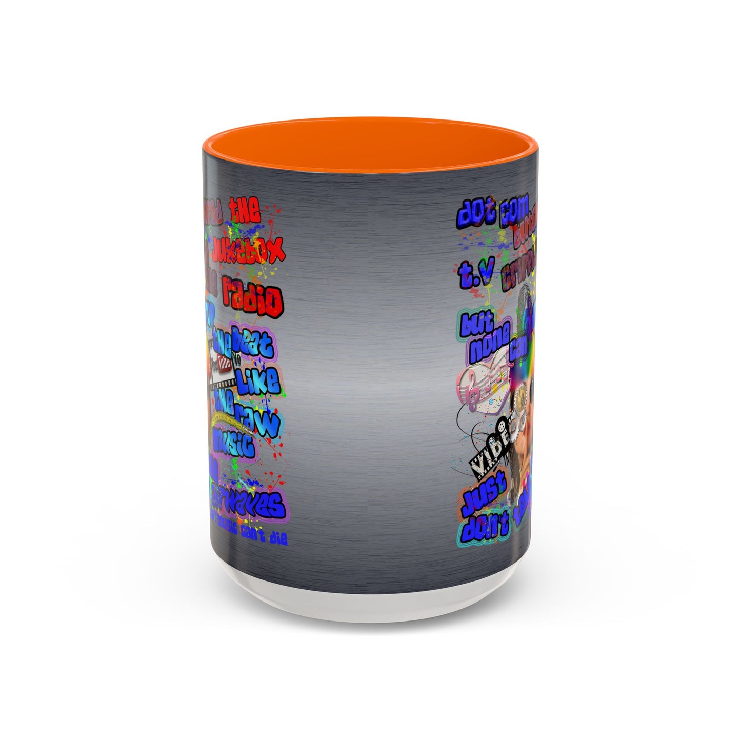 drop the beat - Accent Mug (brushed nickel)