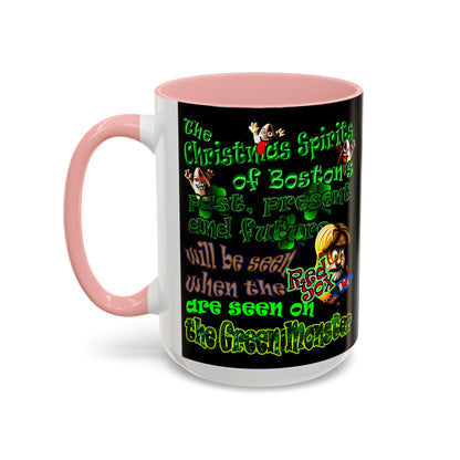 christmas spirits of boston - Accent Mug (black)