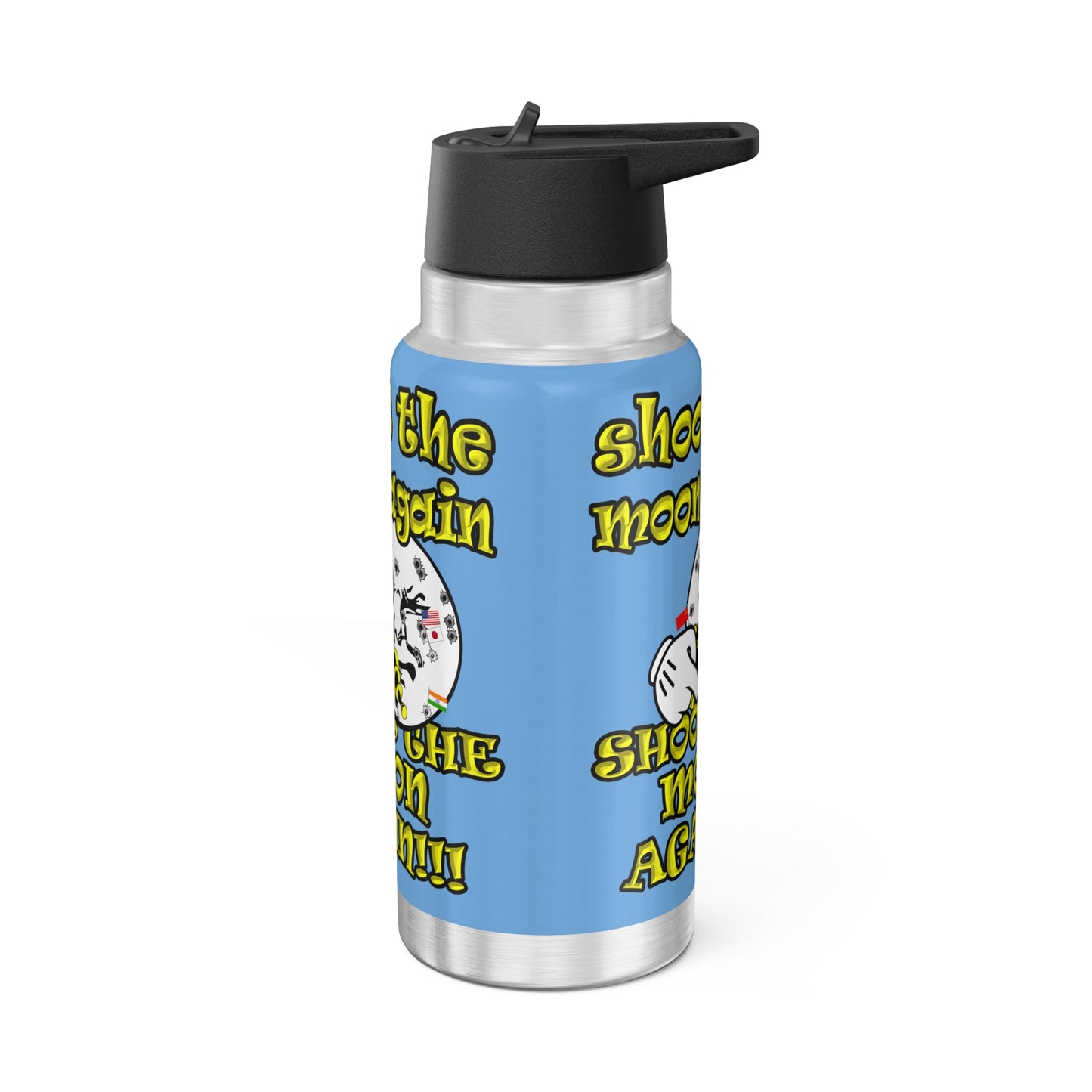 shoot the moon again - Gator Tumbler, 32oz (light blue)