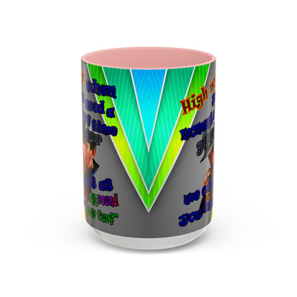 high noon - Accent Mug (rainbow split)
