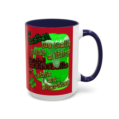 celtics logo - Accent Mug (dark red)
