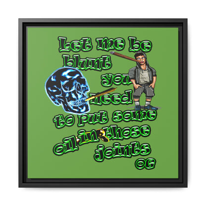 og - framed canvas art (green)