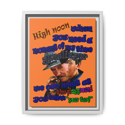 high noon - framed canvas art (crusta)