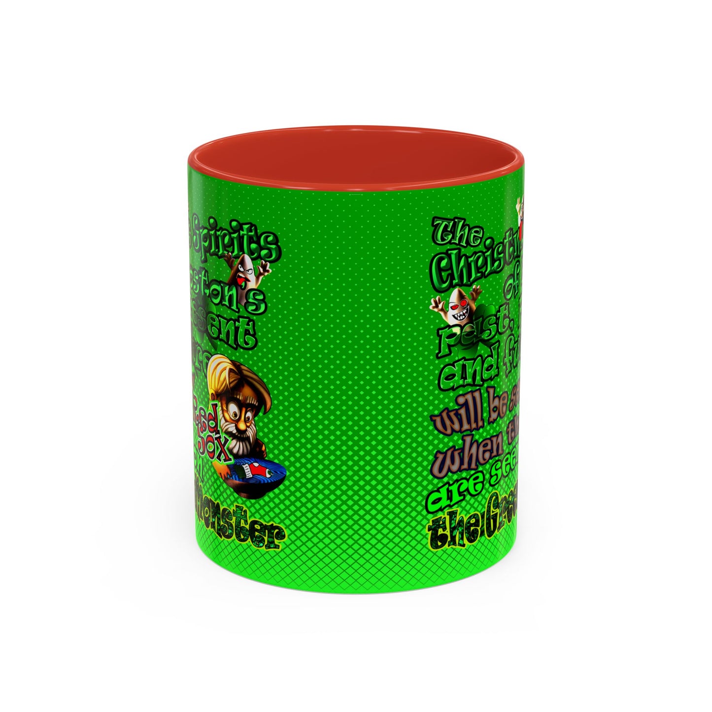 christmas spirits of boston - Accent Mug (logo green)