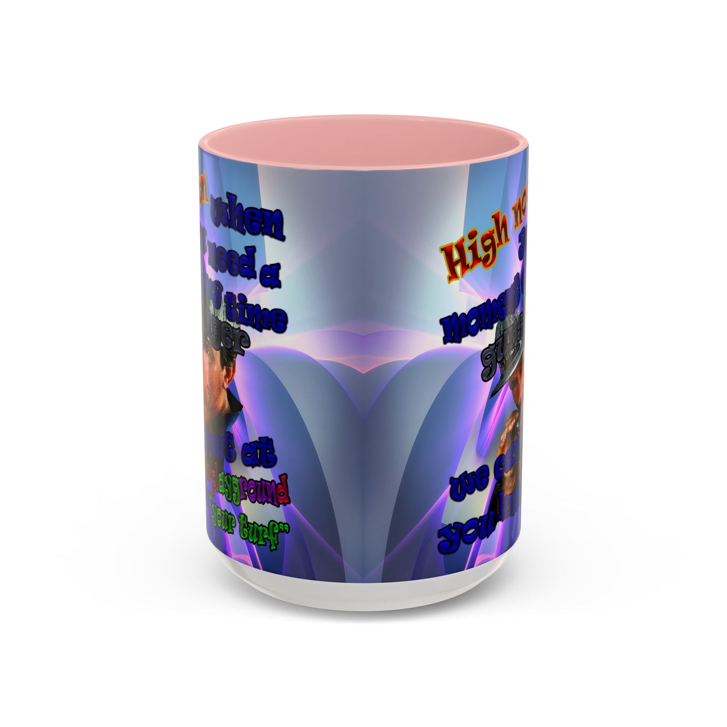 high noon - Accent Mug (grey-pink wave)