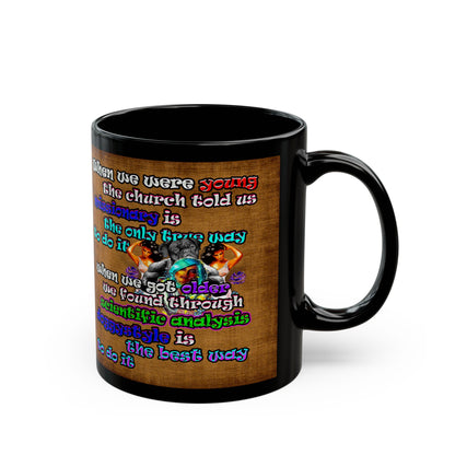 doggystyle - Black Mug (brown papyrus)